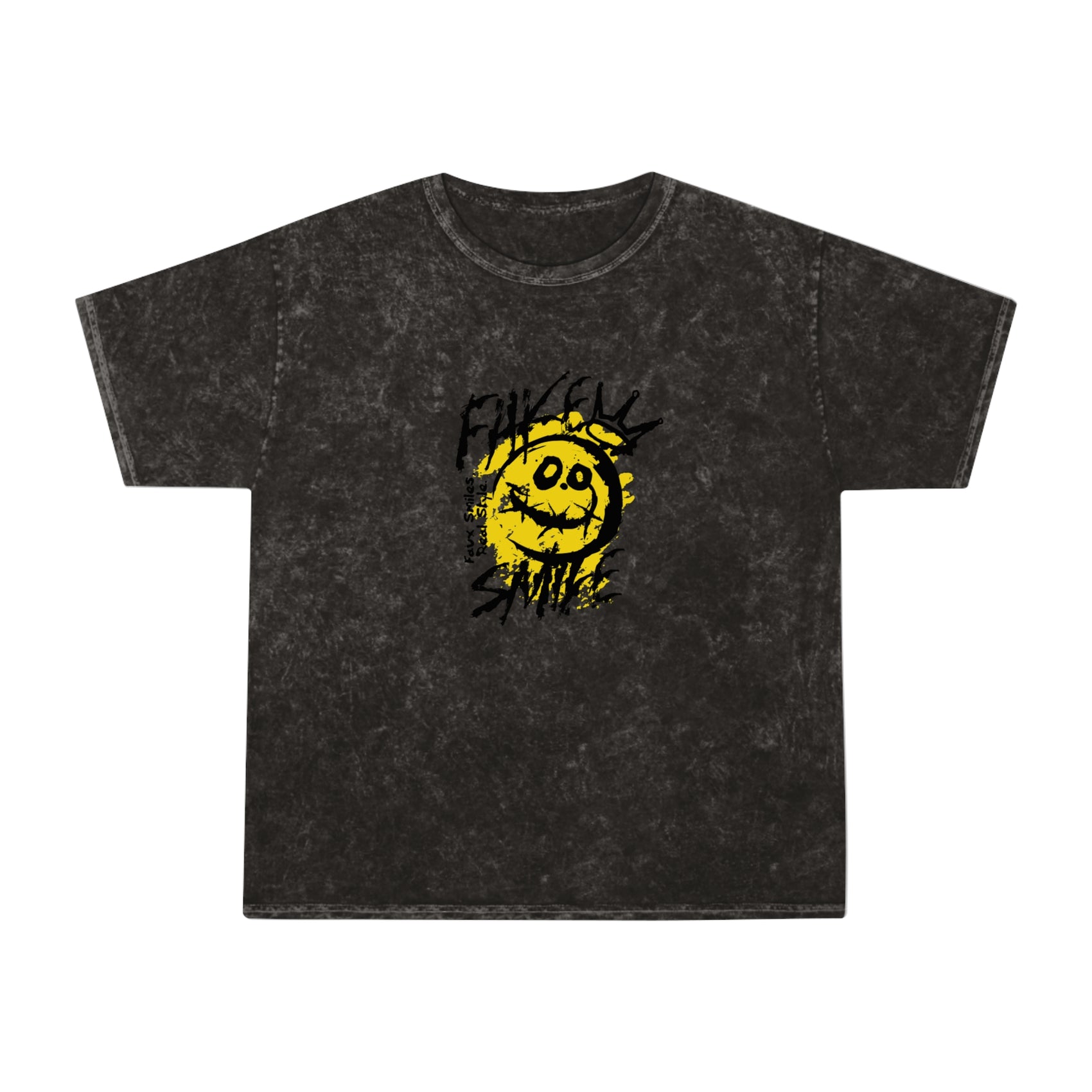 Fake smile unisex wash tee