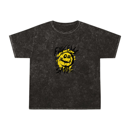 Fake smile unisex wash tee