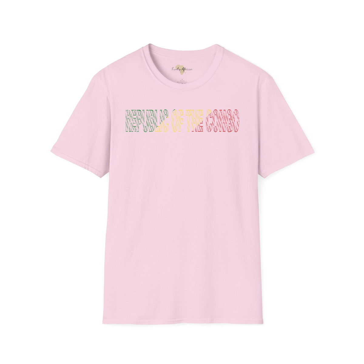Republic of the Congo text unisex softstyle tee Funky African