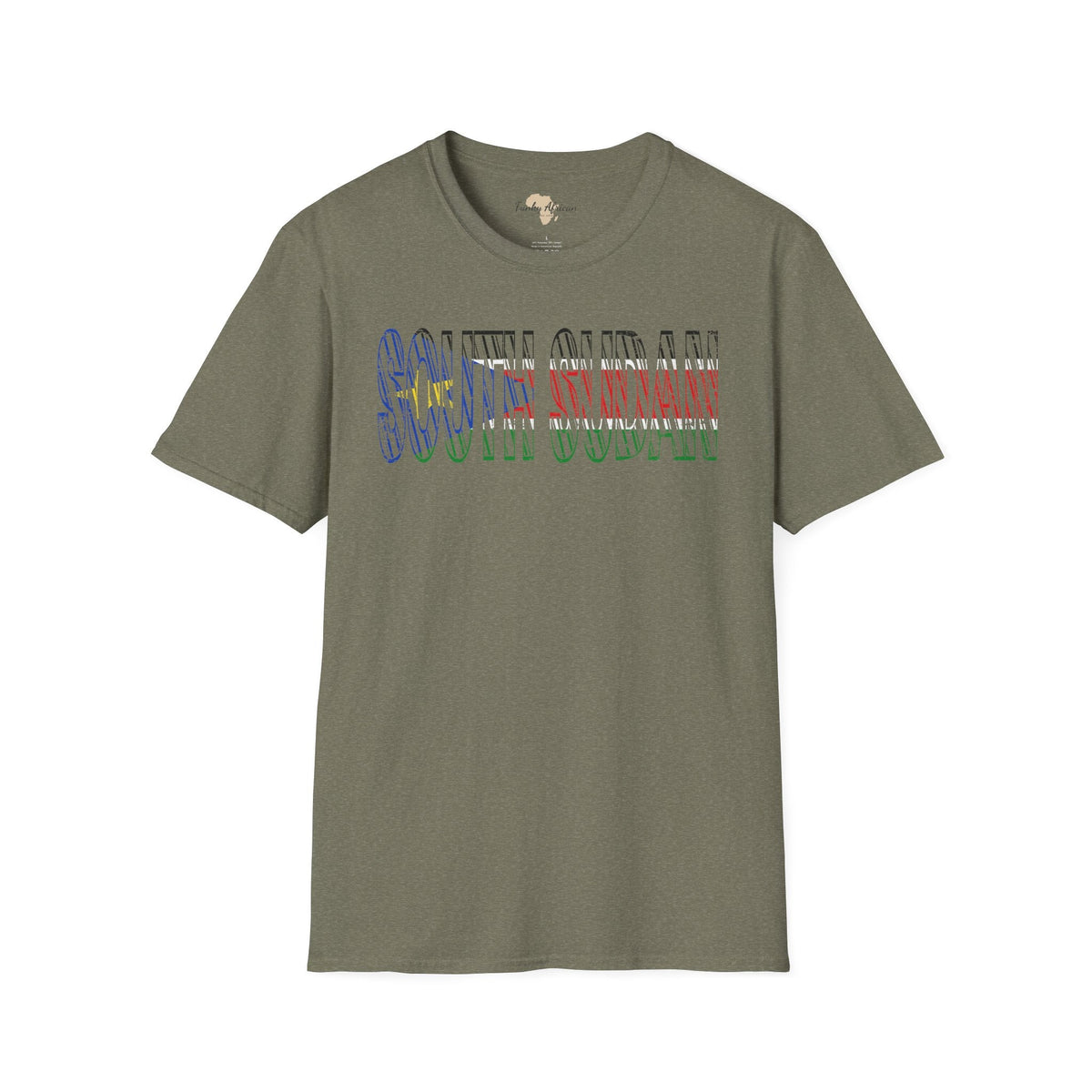 South Sudan text unisex softstyle tee Funky African