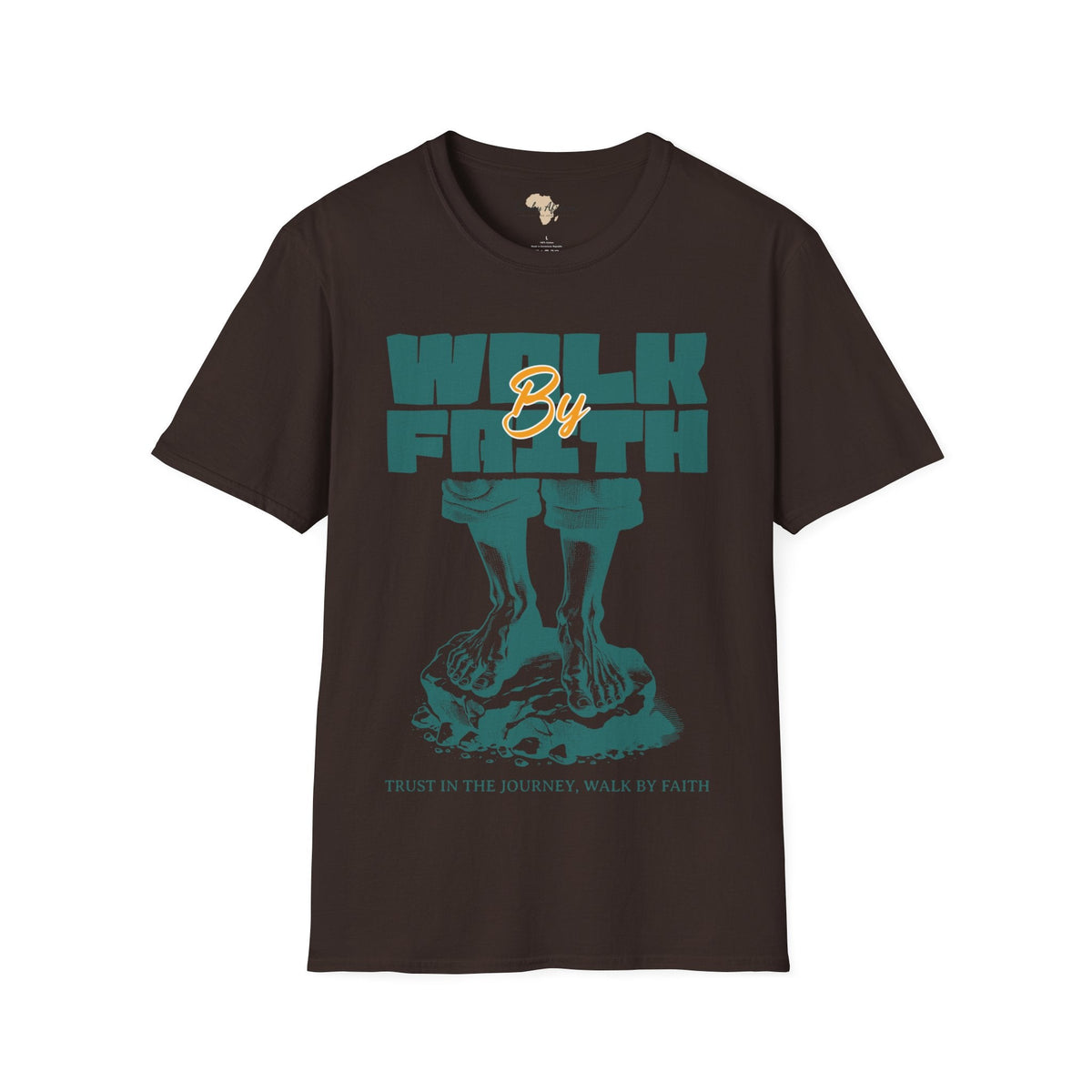 Walk by faith unisex tee Printify