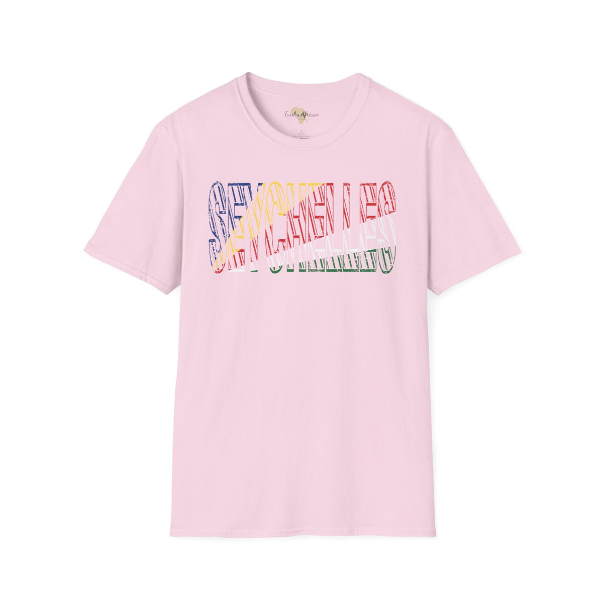 Seychelles text unisex softstyle tee Funky African