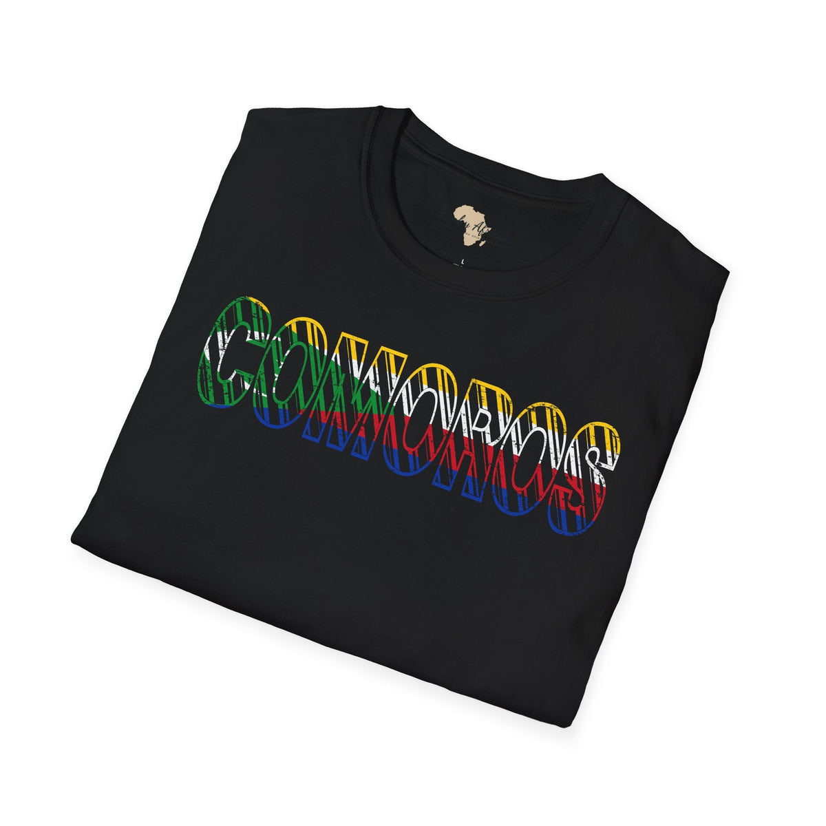 Comoros text unisex softstyle tee Funky African