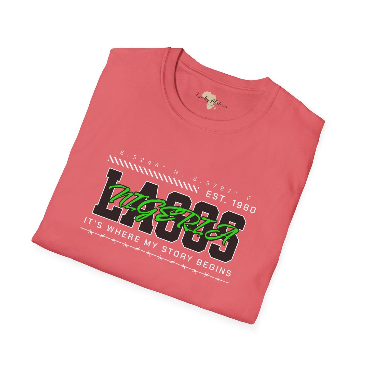 Lagos nigeria unisex softstyle tee