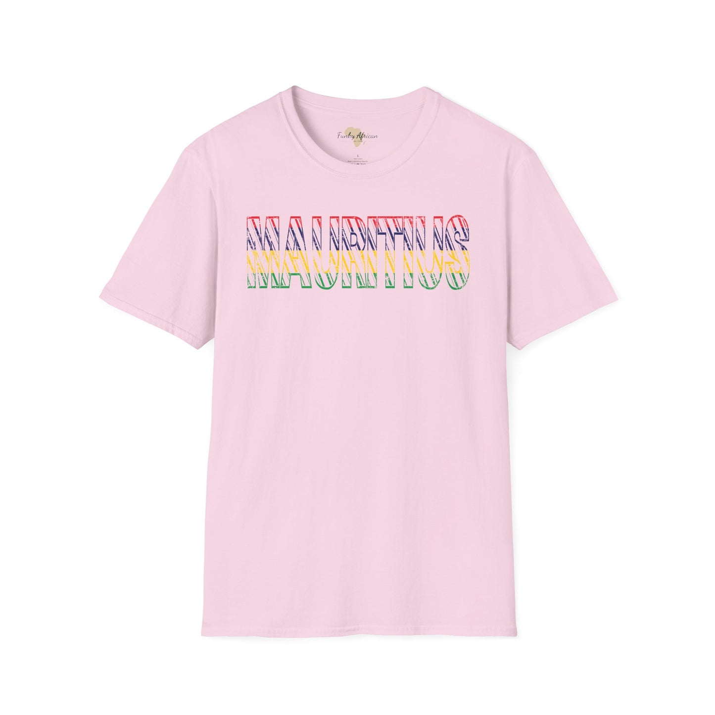 Mauritius text unisex softstyle tee