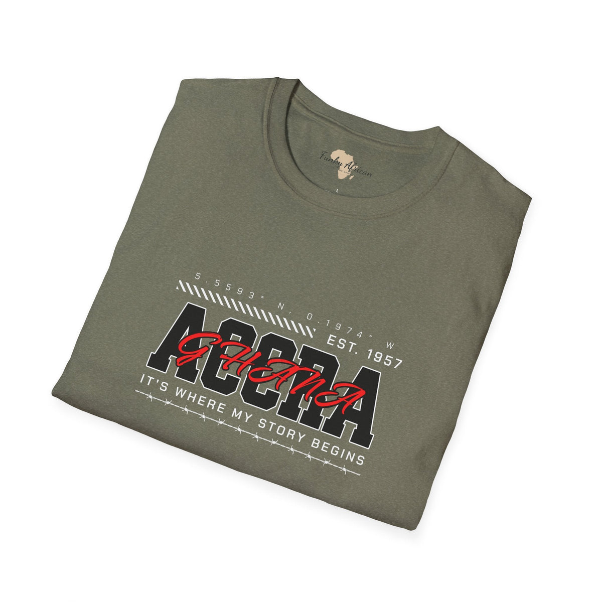 Accra Ghana unisex softstyle tee Funky African