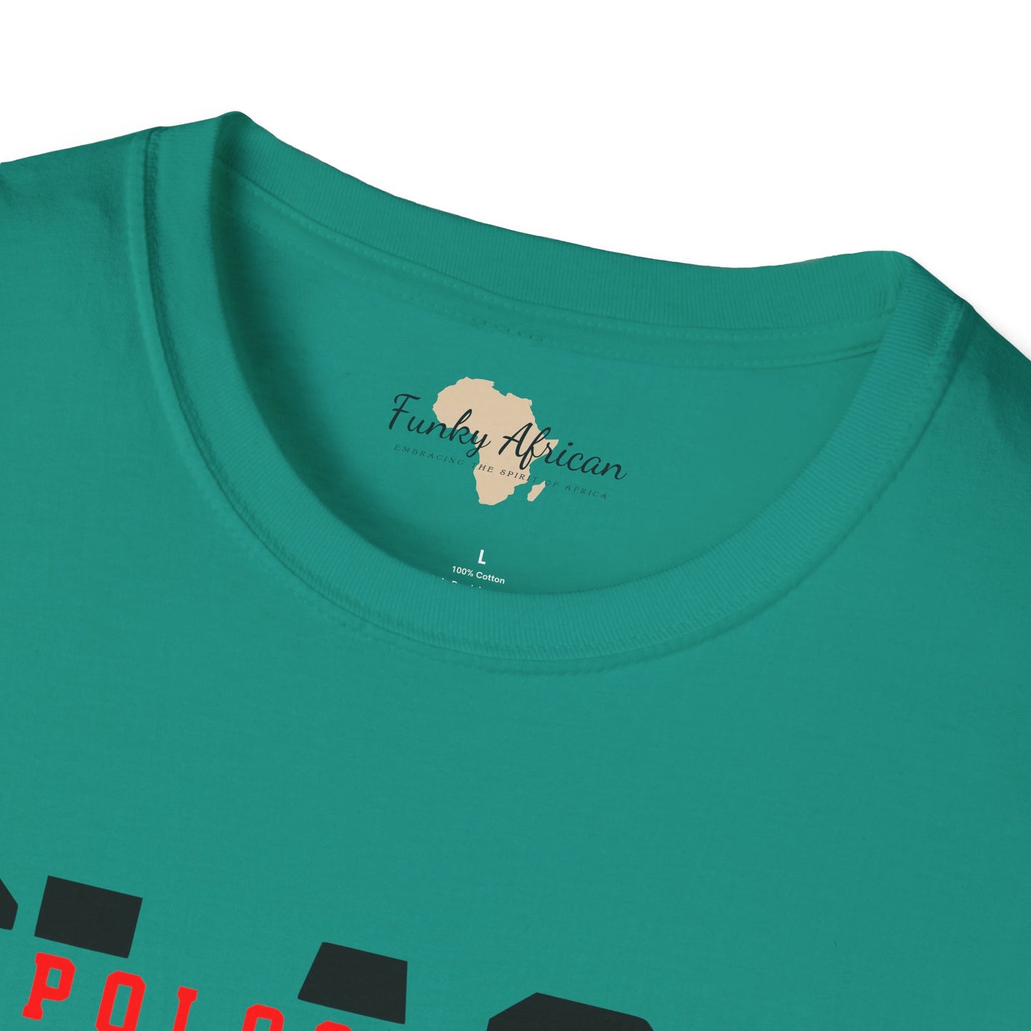 Unapologetically black unisex softstyle tee