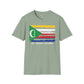 Comoros strip unisex softstyle tee