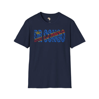 DR Congo text unisex softstyle tee