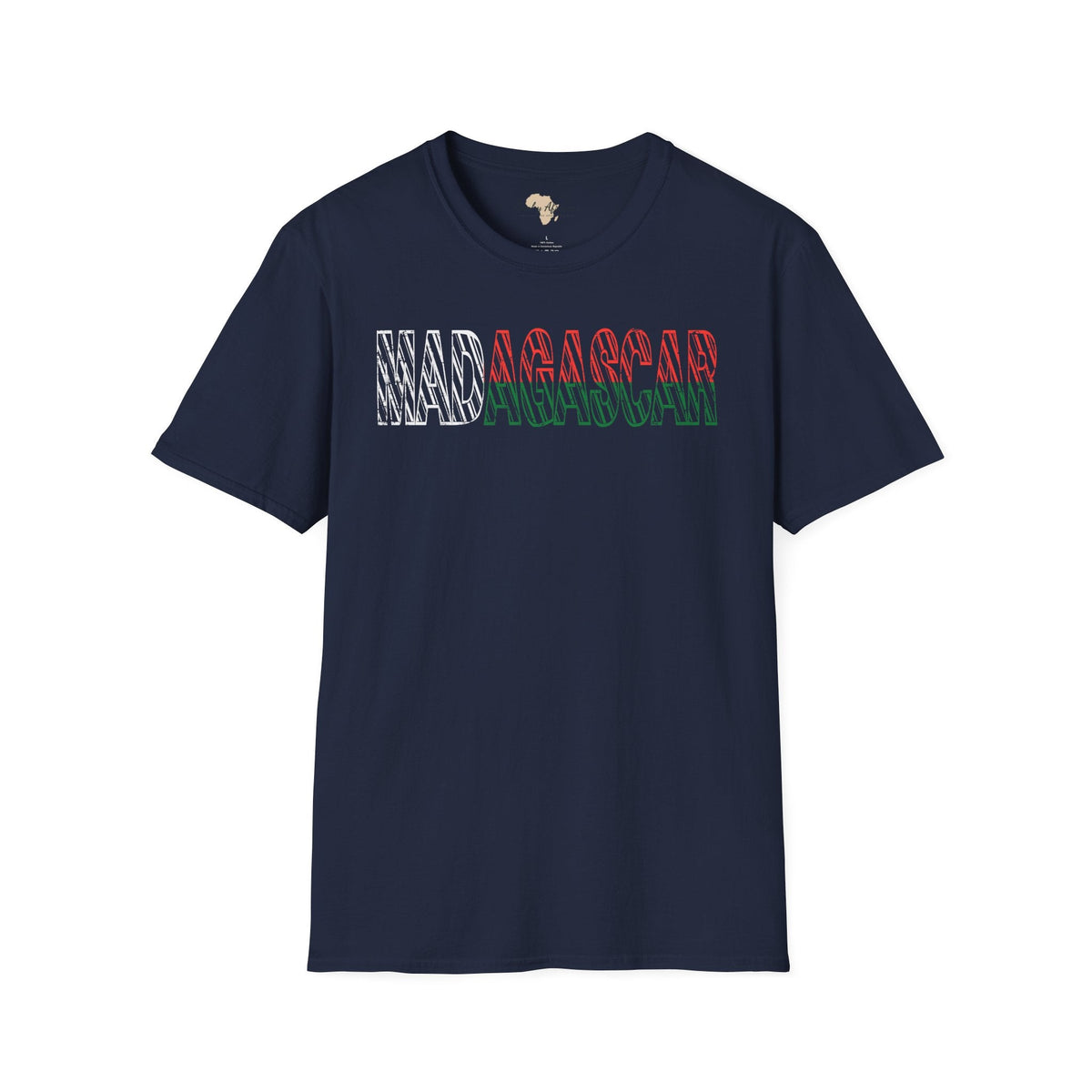 Madagascar text unisex softstyle tee Funky African
