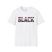Unapologetically black unisex softstyle tee