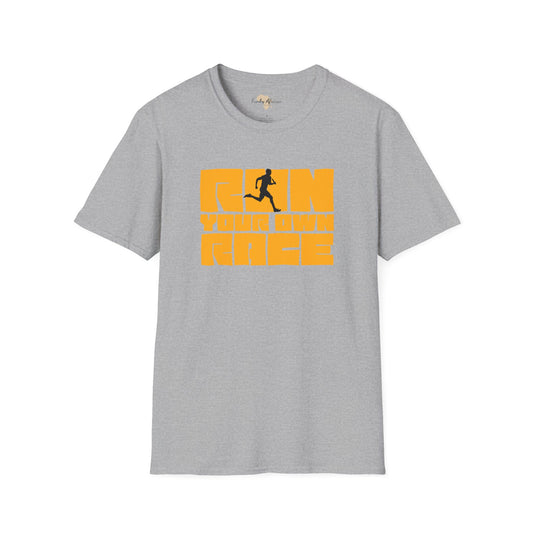 Run your own race unisex softstyle tee