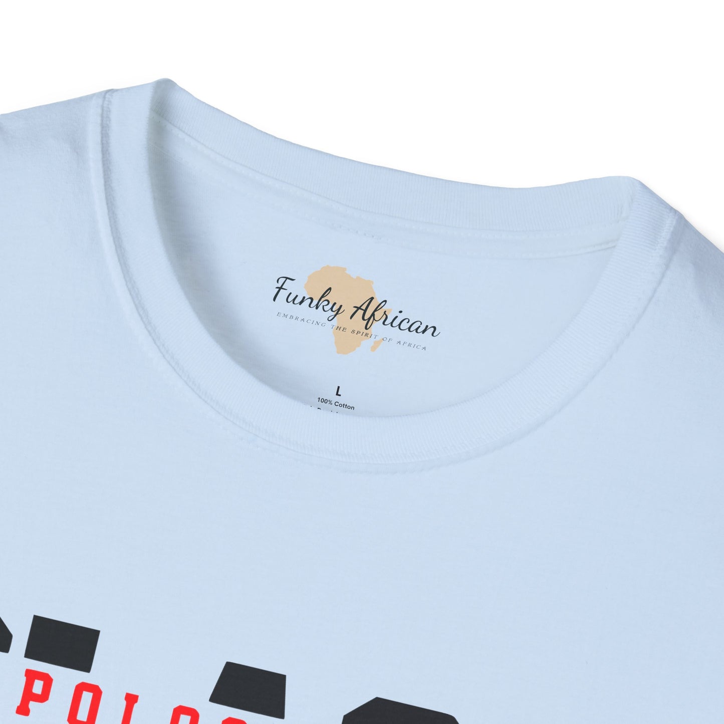 Unapologetically black unisex softstyle tee