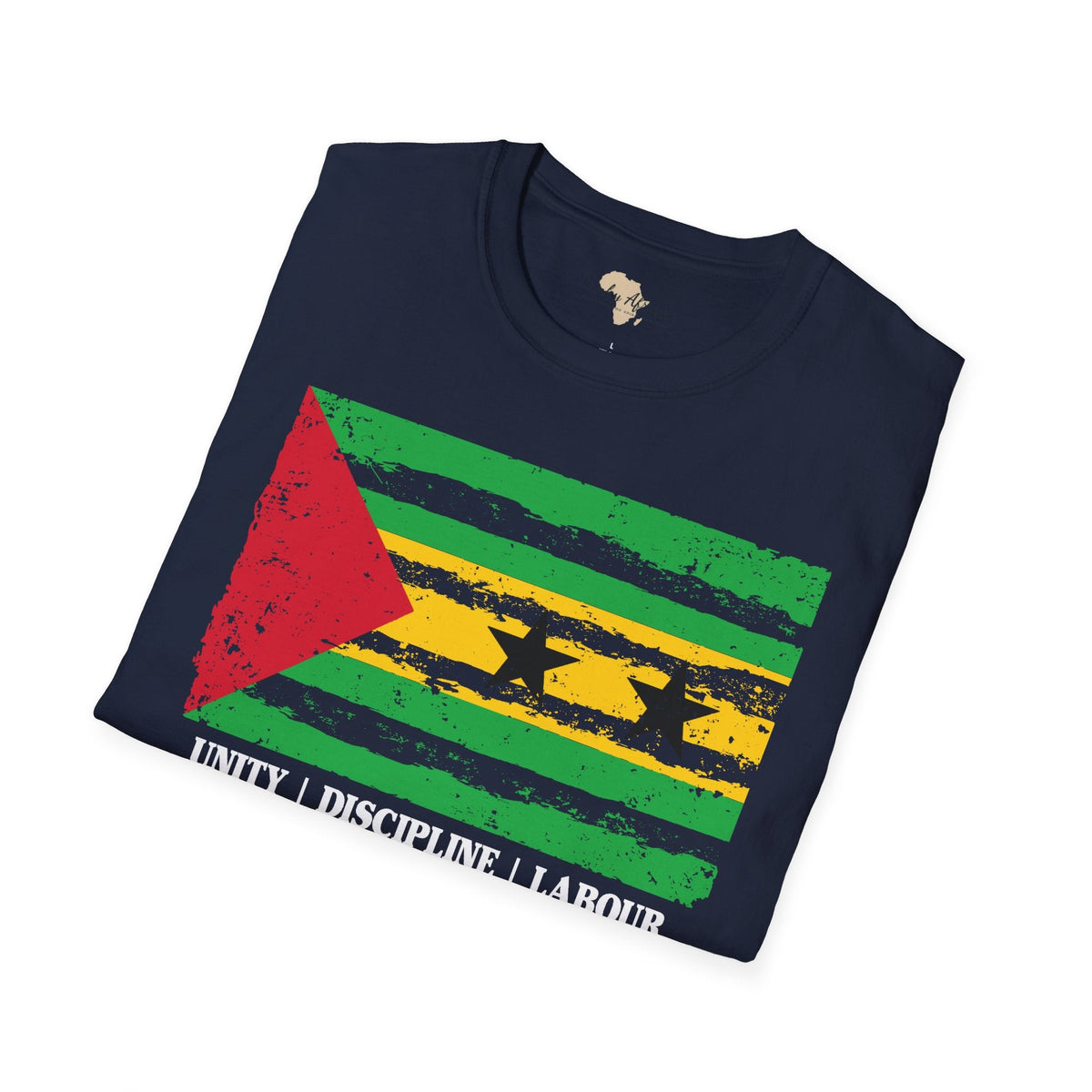 São Tomé and Príncipe strip unisex softstyle tee Funky African