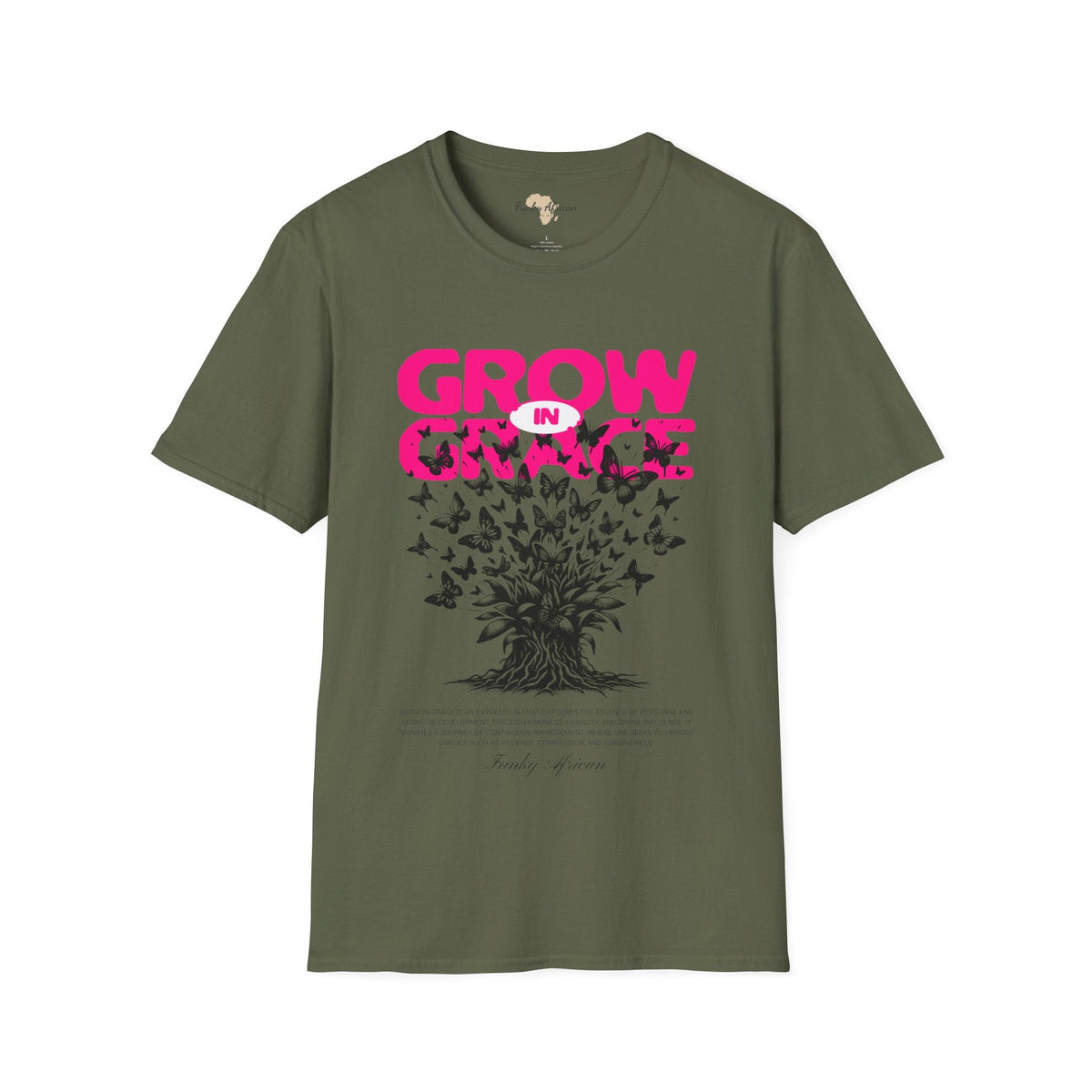 Grow in Grace unisex tee Funky African