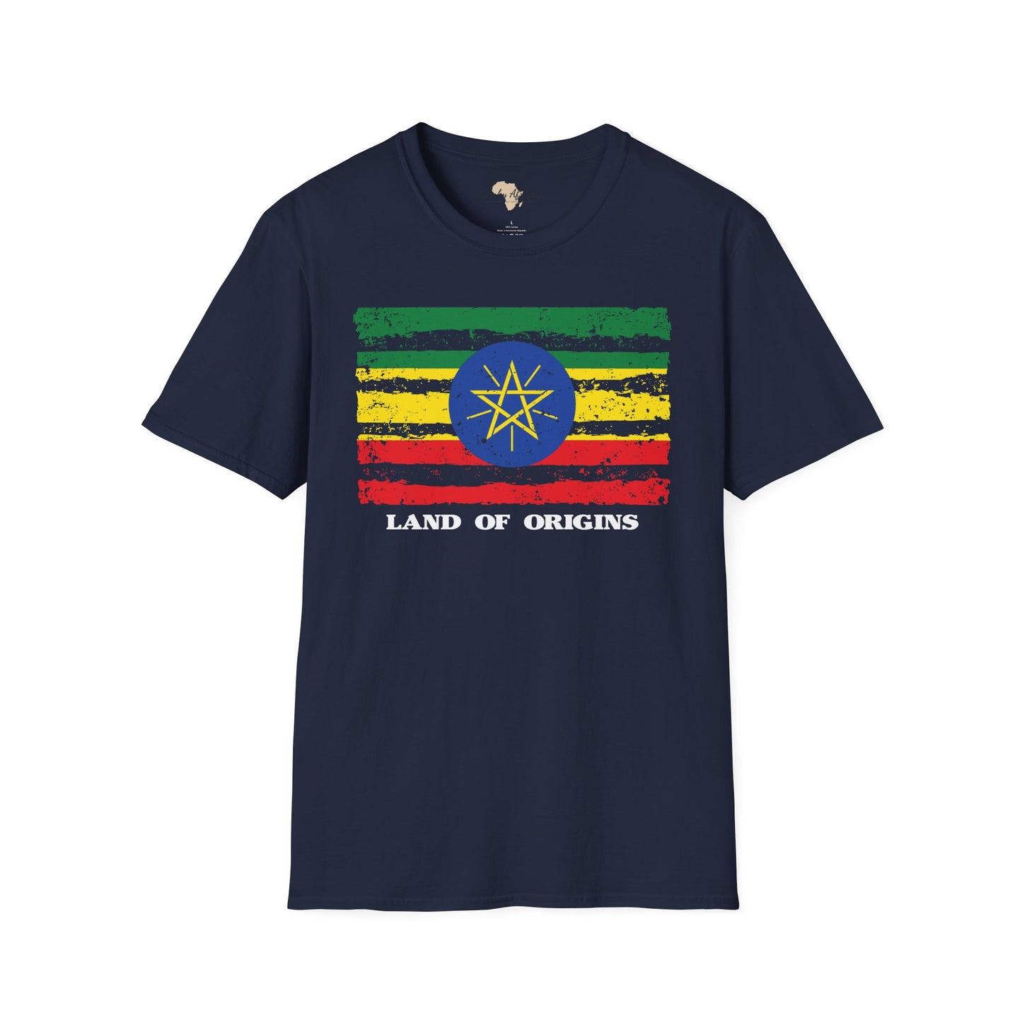 Ethiopia strip unisex softstyle tee