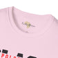 Unapologetically black unisex softstyle tee