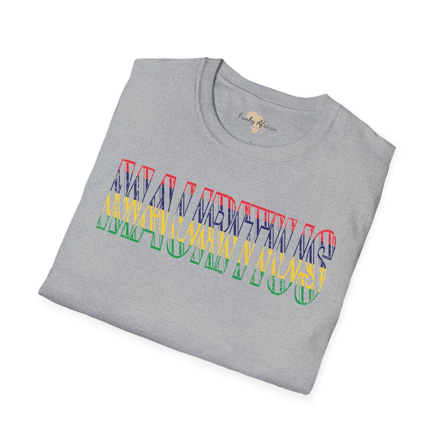 Mauritius text unisex softstyle tee