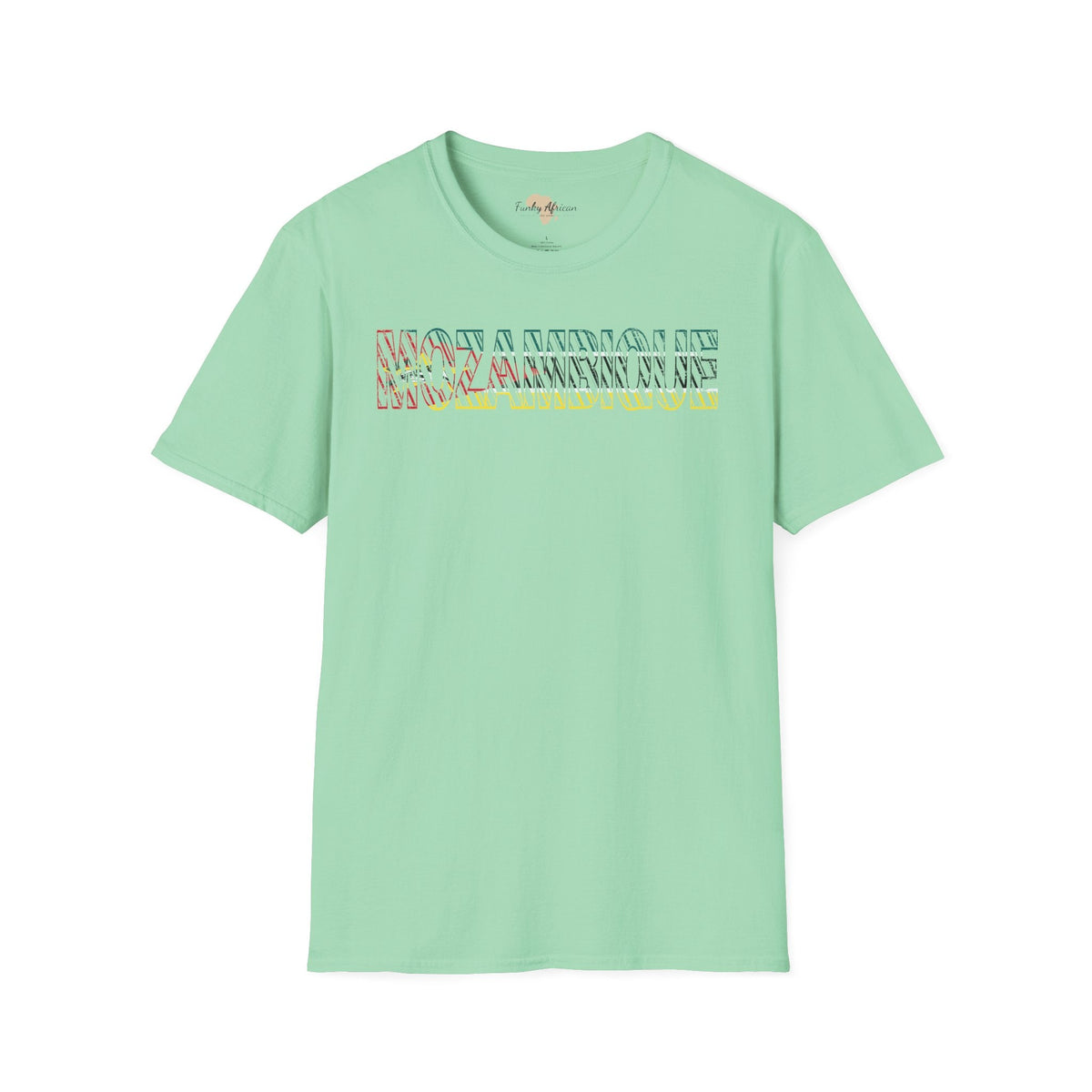 Mozambique text unisex softstyle tee Funky African