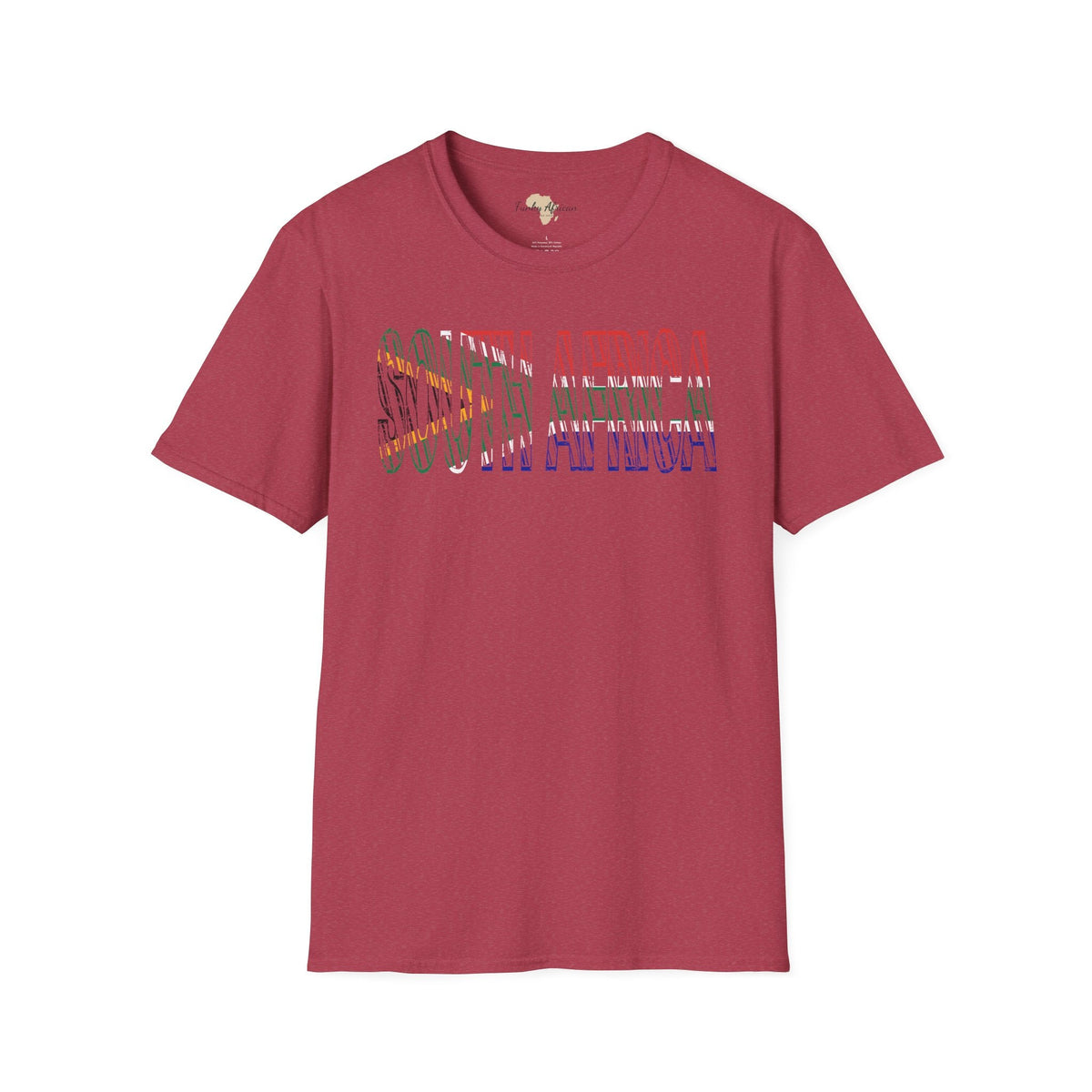 South African text unisex softstyle tee Funky African