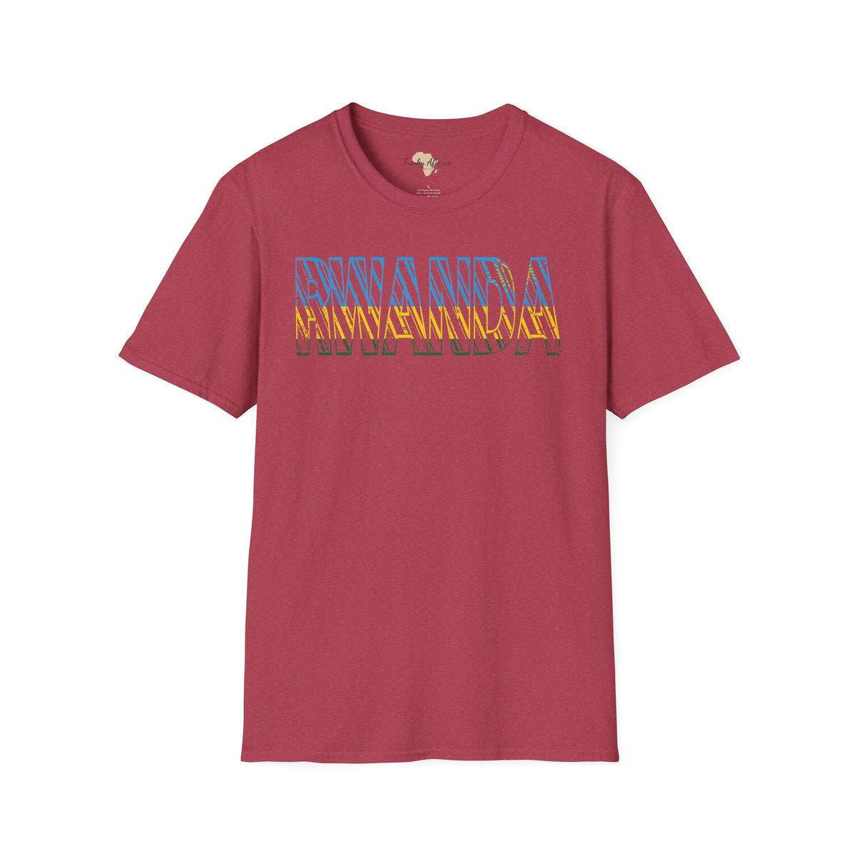 Rwanda text unisex softstyle tee Funky African