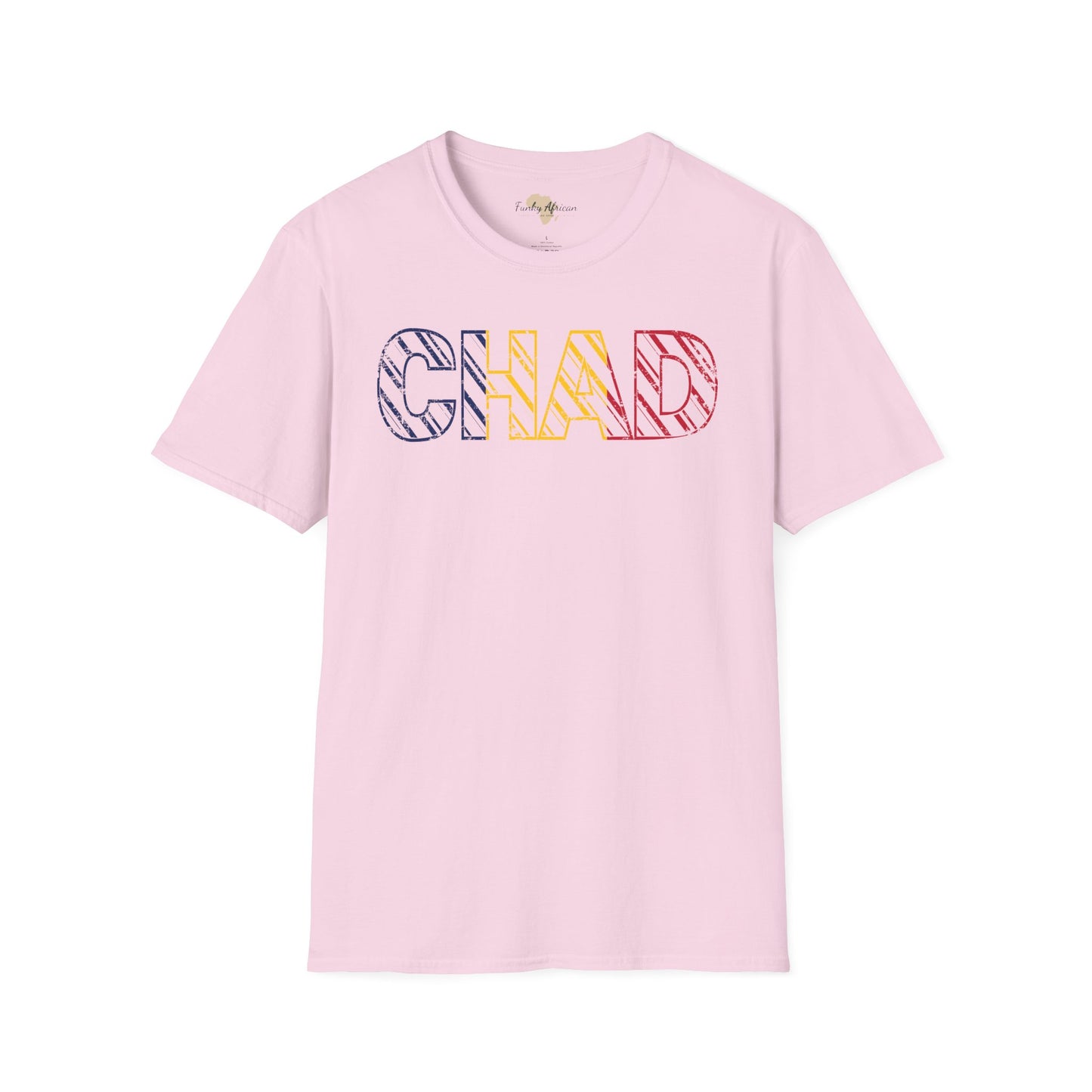 Chad text unisex softstyle tee