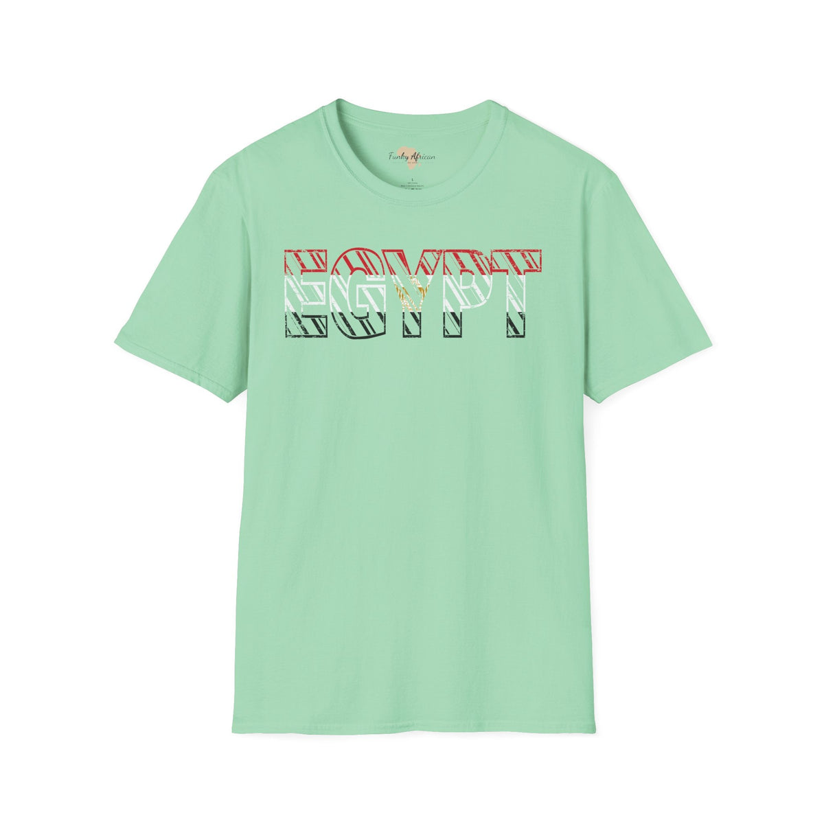 Egypt text unisex softstyle tee Funky African