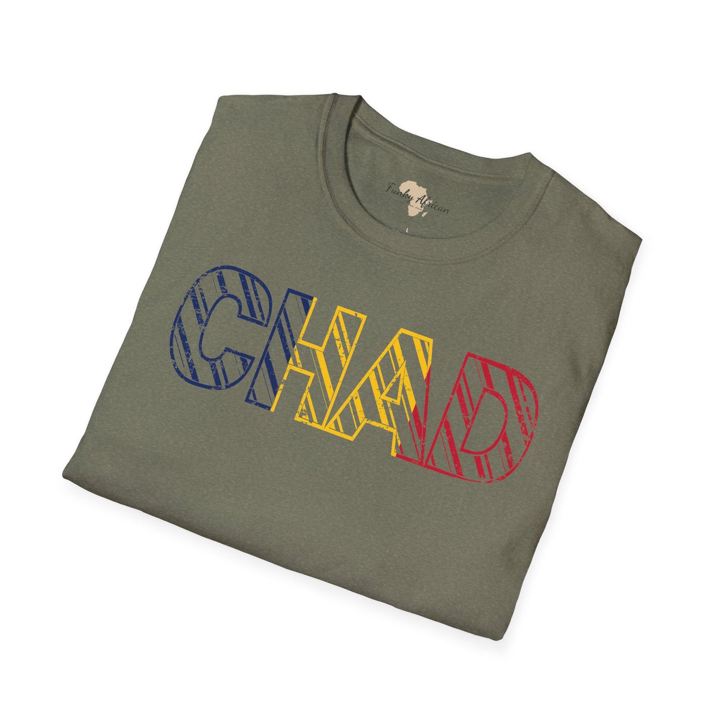Chad text unisex softstyle tee