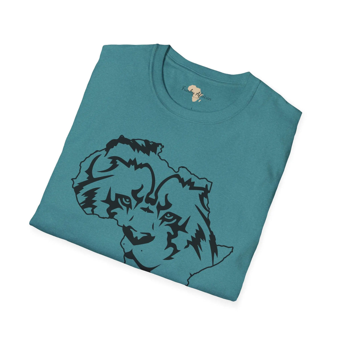 African map graffiti unisex softstyle tee Funky African