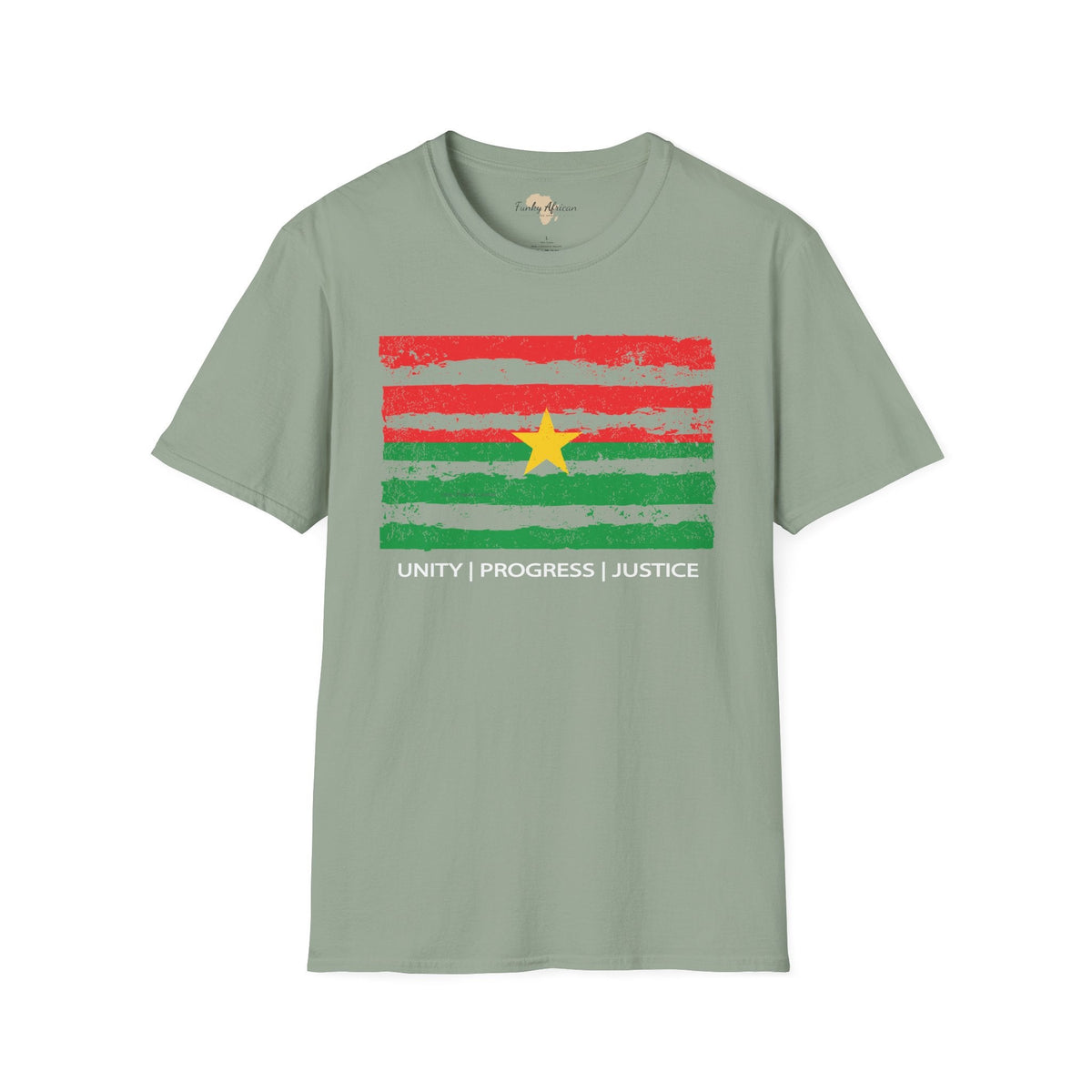 Burkina Faso strip unisex softstyle tee Funky African