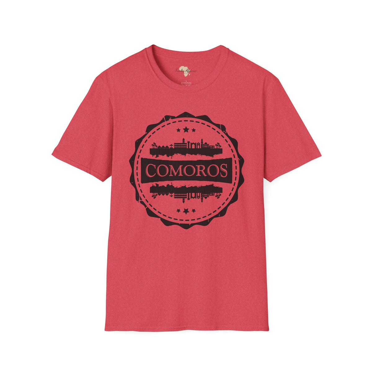 Comoros Stamp unisex tee Funky African