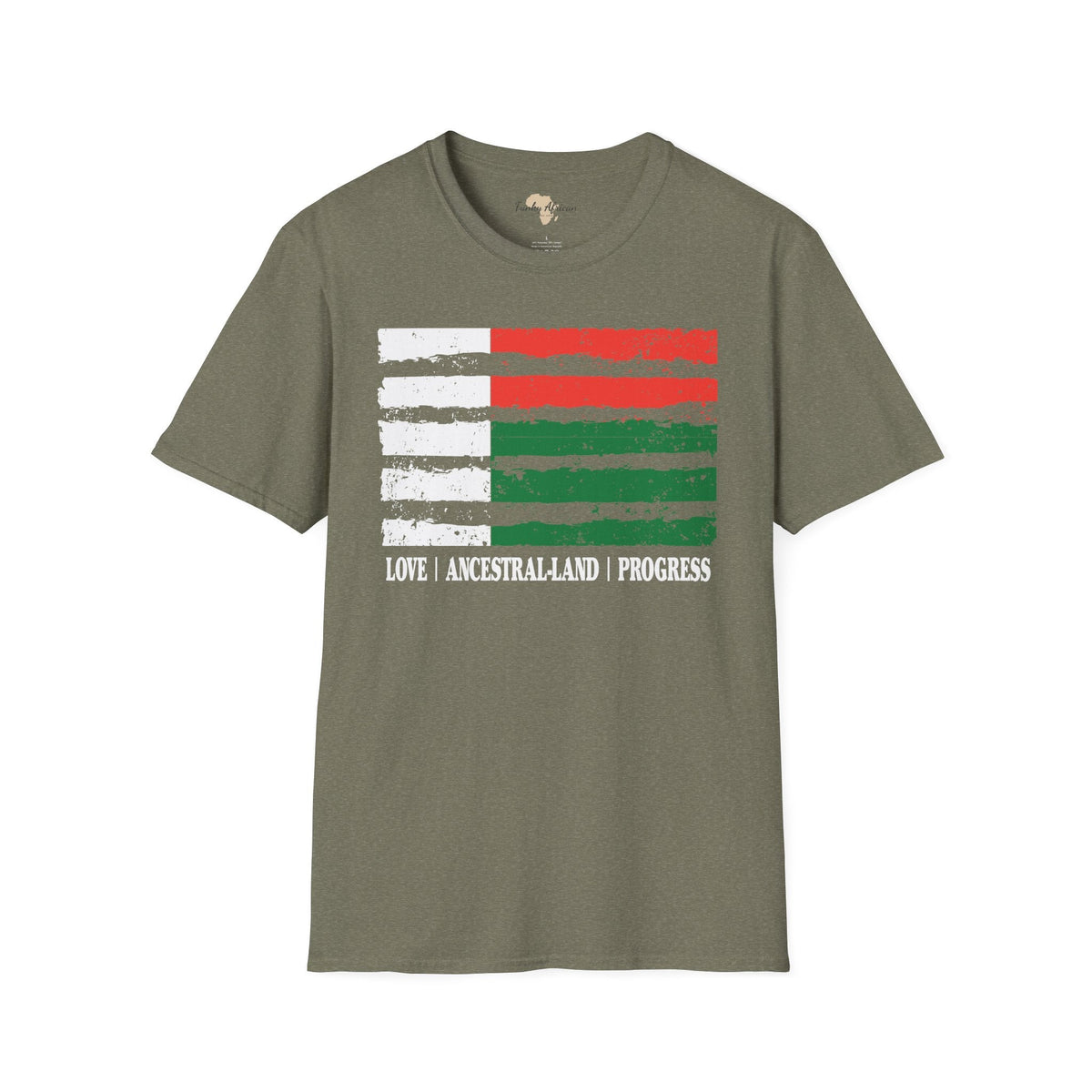 Madagascar strip unisex softstyle tee Funky African
