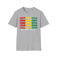 Guinean strip unisex softstyle tee