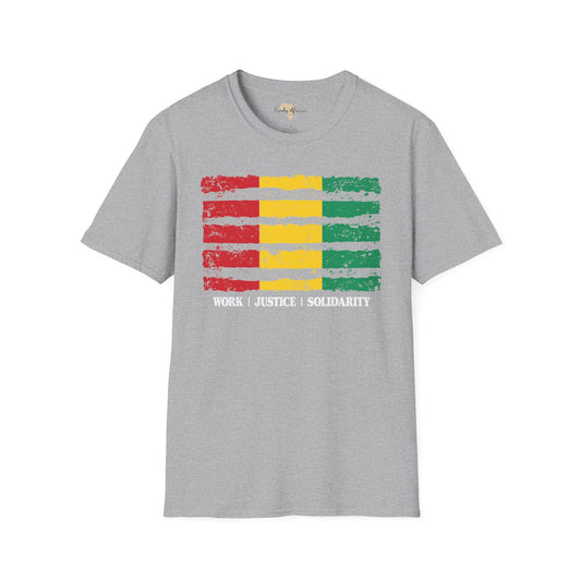 Guinean strip unisex softstyle tee