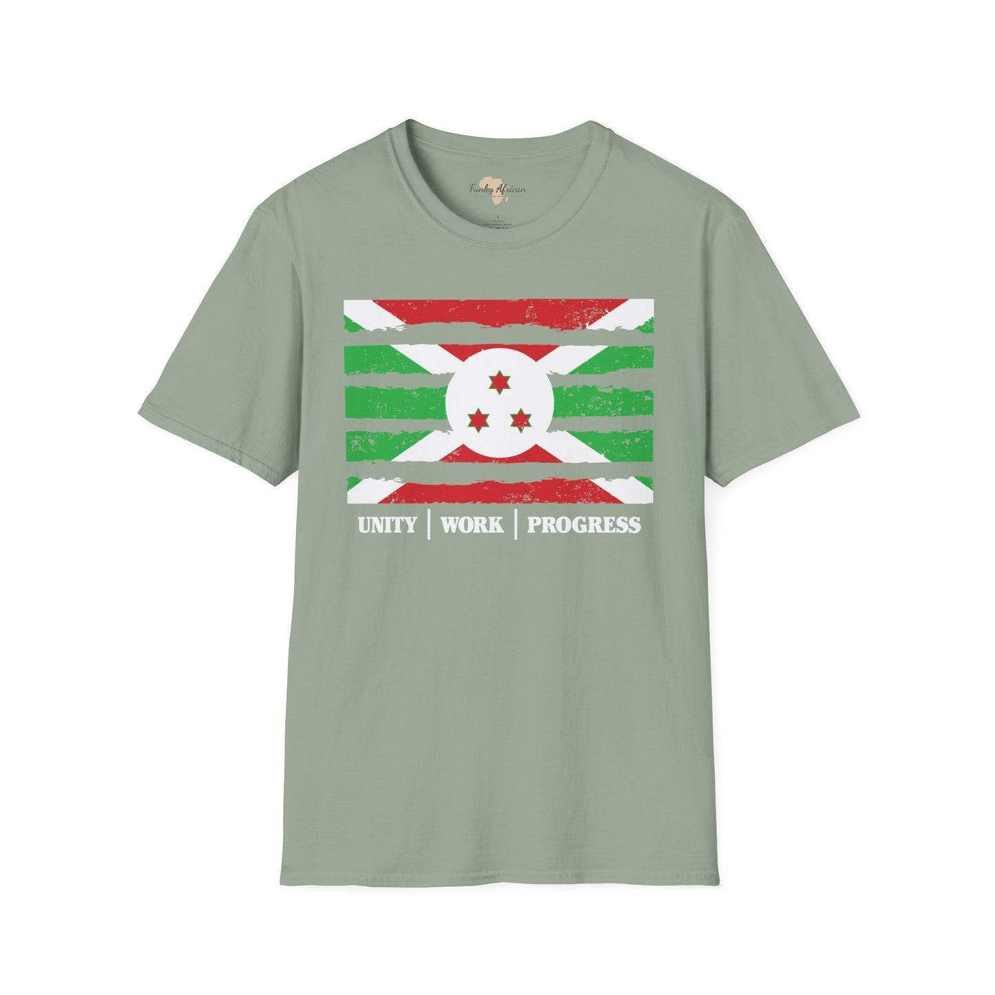Burundi strip unisex softstyle tee