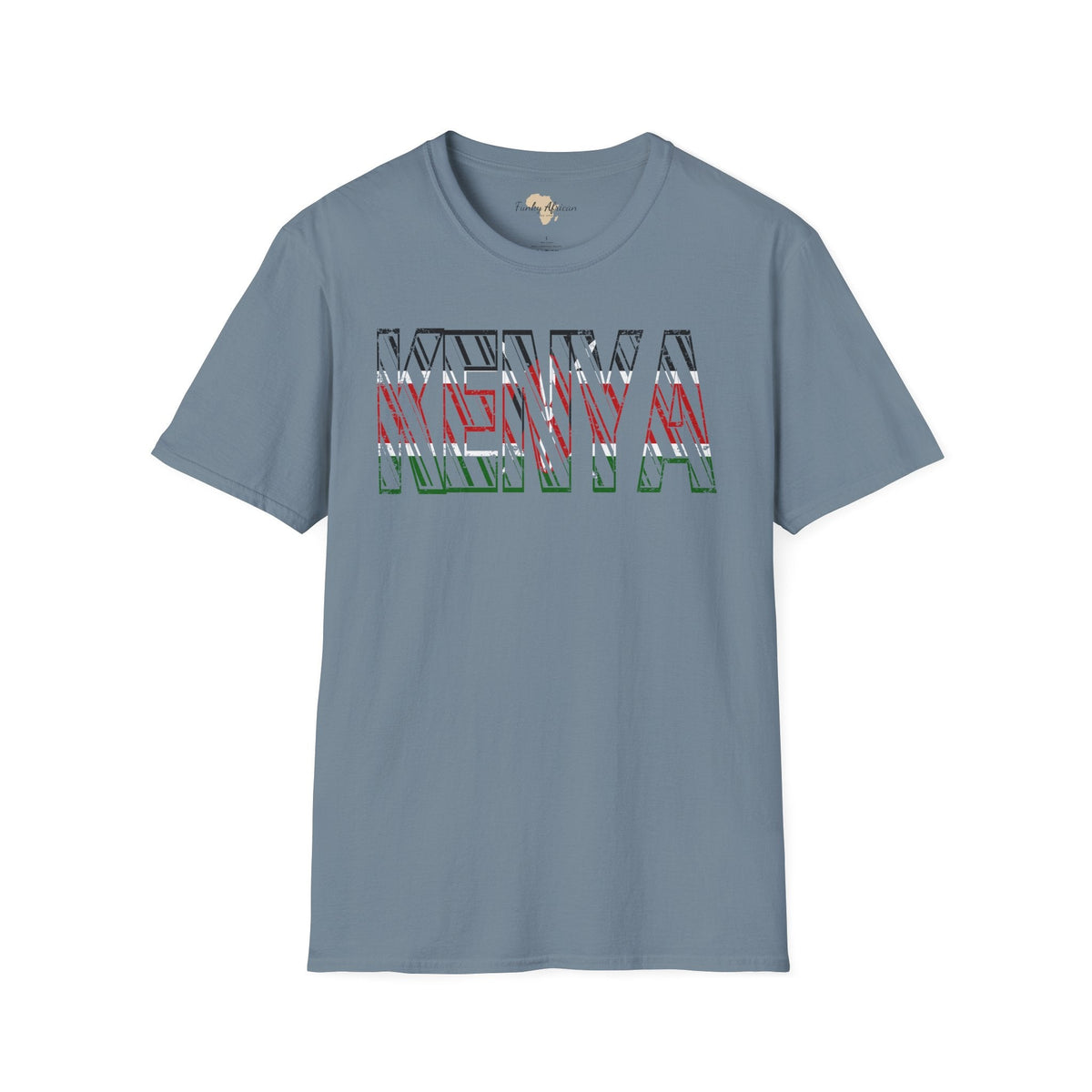 Kenya text unisex softstyle tee Funky African