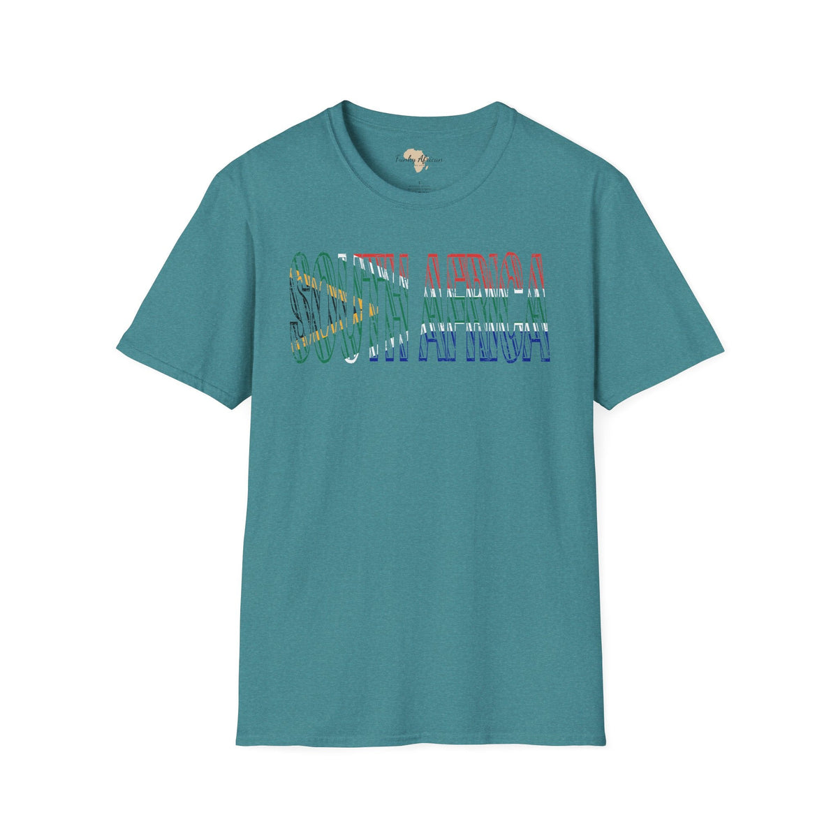 South African text unisex softstyle tee Funky African