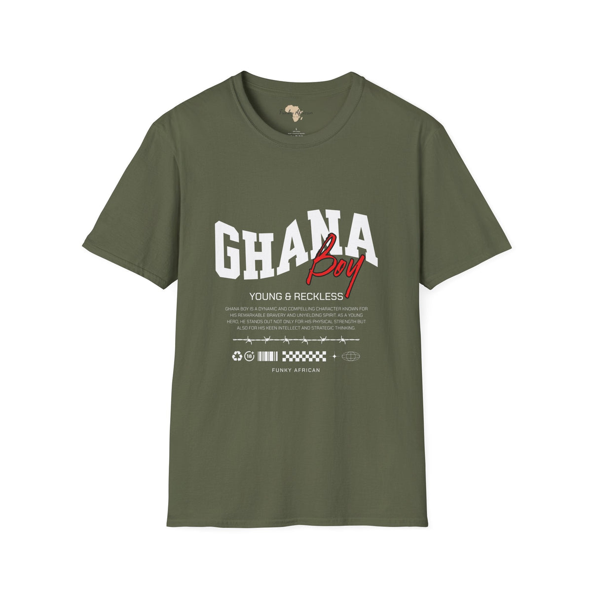 Ghana boy unisex softstyle tee Funky African
