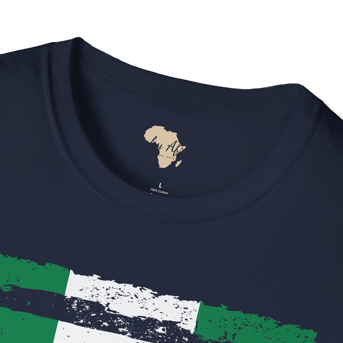 Nigeria strip unisex softstyle tee Funky African