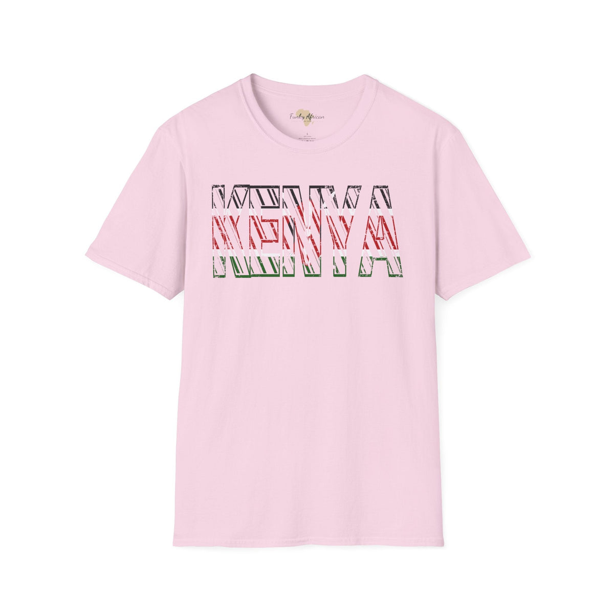 Kenya text unisex softstyle tee Funky African