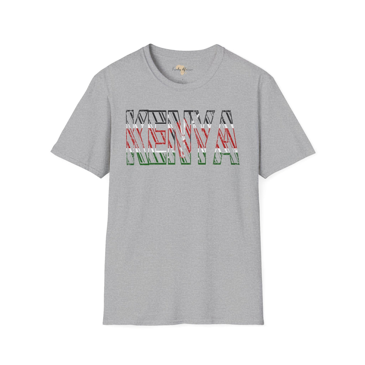 Kenya text unisex softstyle tee Funky African