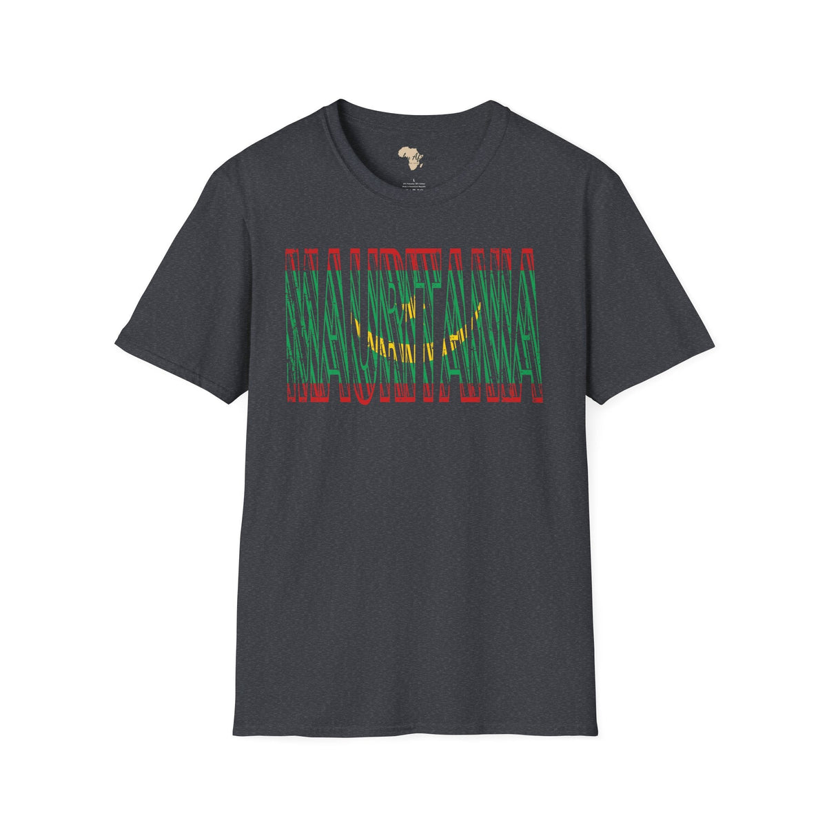 Mauritania text unisex softstyle tee Funky African