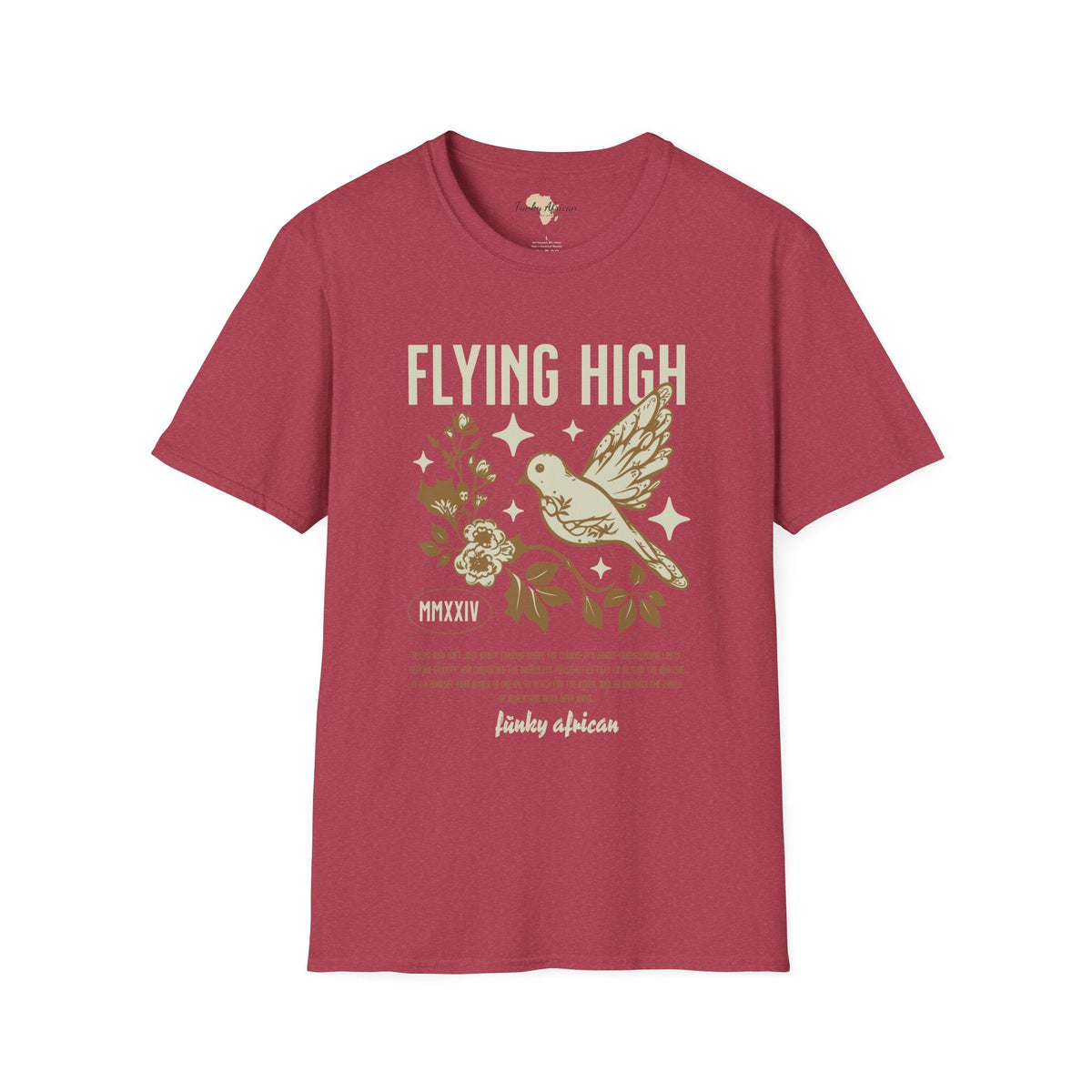Flying High unisex tee Funky African