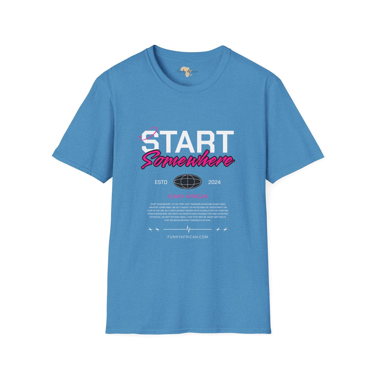 Just start unisex softstyle tee Funky African