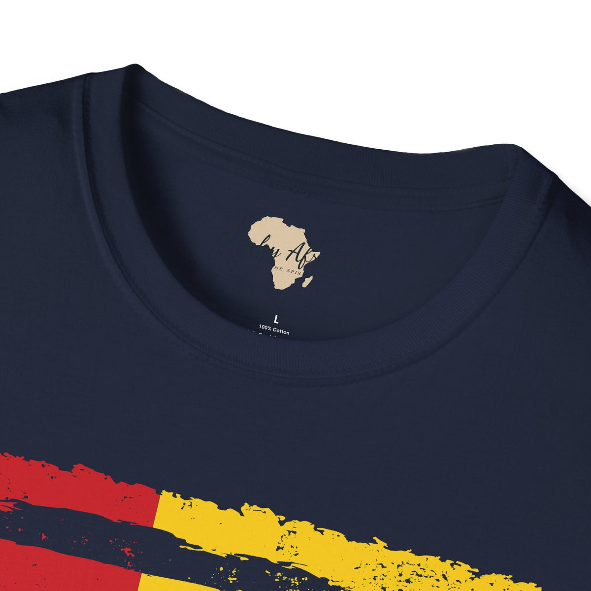 Guinea-Bissau strip unisex softstyle tee Funky African