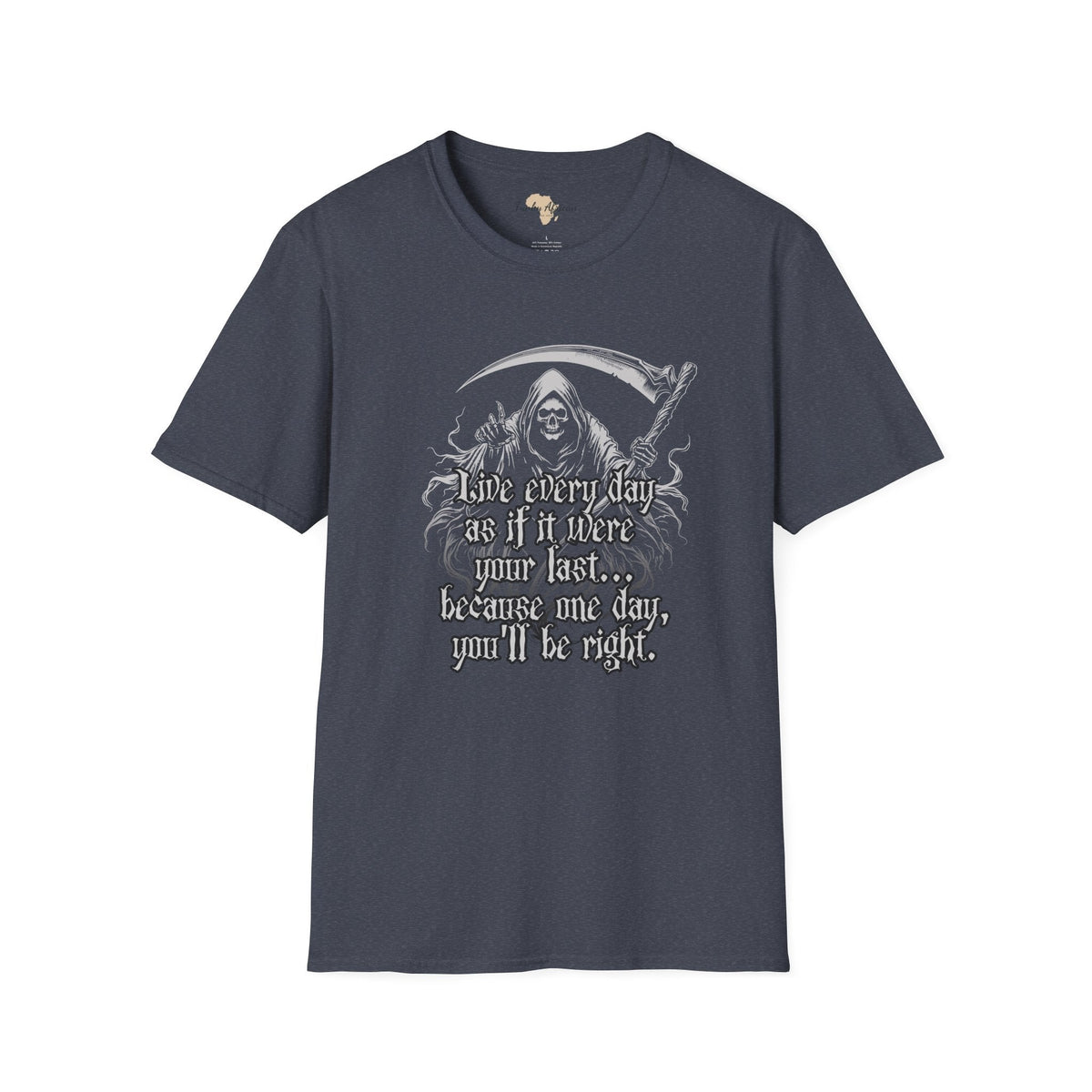 Live everyday unisex softstyle tee Funky African