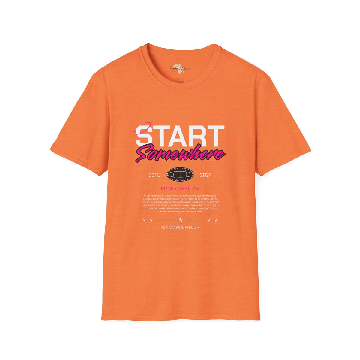 Just start unisex softstyle tee Funky African