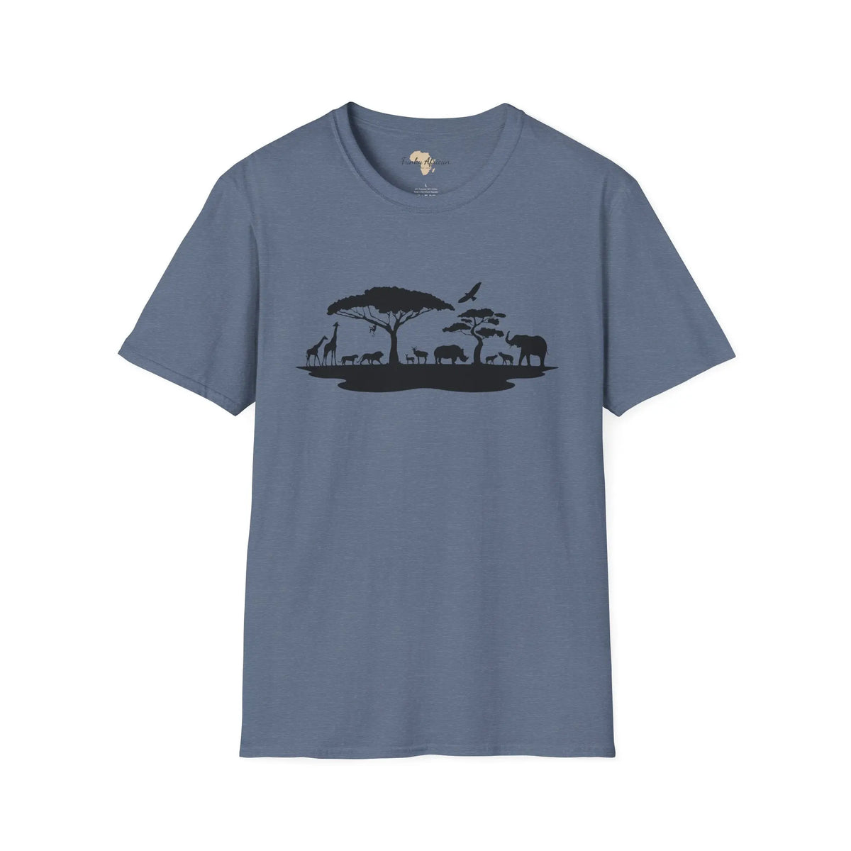 African jungle unisex softstyle tee Funky African
