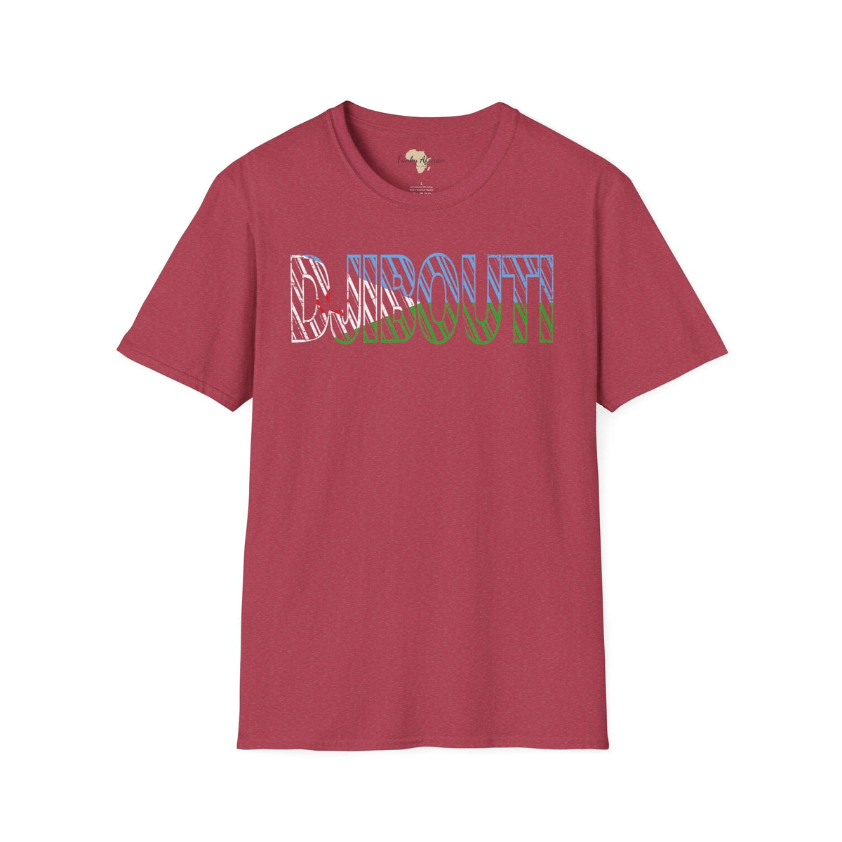 Djibouti text unisex softstyle tee Funky African