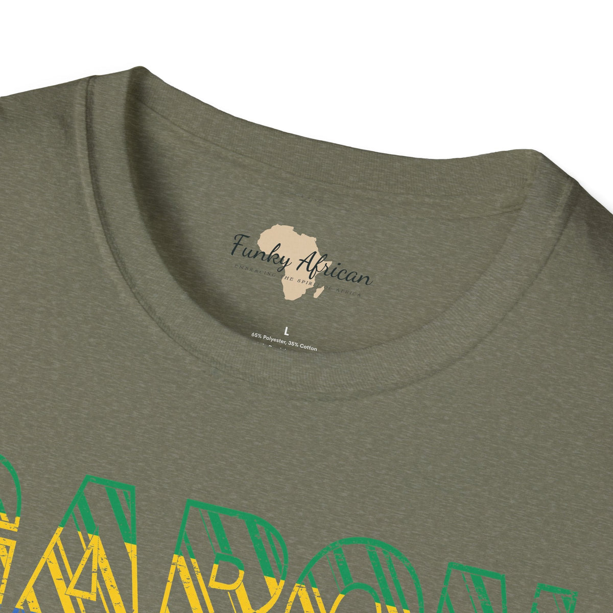 Gabon text unisex softstyle tee Funky African